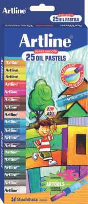 

Artline Super Smooth Round Shaped Oil Pastels 25 Crayons(Set of 2, Multicolor)