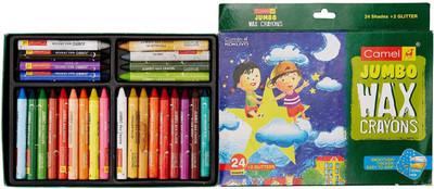 

Camlin Camlin Wax Crayons 24 Shades(Set of 1, Multicolor)