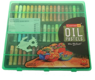 Camlin Camel Oil Pastel - 50 Shades(Set of 1, Multicolor)