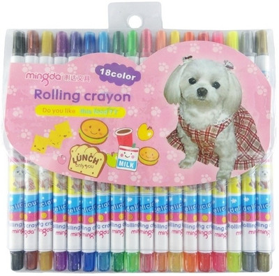 

Mingda Rolling Crayon 18(Set of 18, Multicolor)