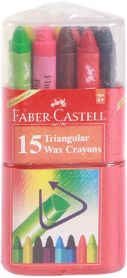 

Faber-Castell Triangular 75mm Wax Crayons (Pack of 15)(Set of 15, Multicolor)