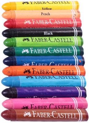 

Faber-Castell 90 Mm Jumbo Wax Crayons (Pack of 12)(Set of 12, Multicolor)