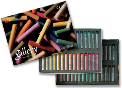 

Mungyo Round Shaped Gallery Artists' Extra Fine Soft Pastels - Full size Washable Crayons(Set of 1, Assorted colors)