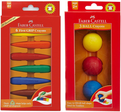 

Faber-Castell Round Shaped Wax Washable Crayons(Set of 1, Multicolor)