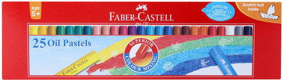 

Faber-Castell Round Shaped Oil PAstel Washable Crayons(Set of 1, Red)