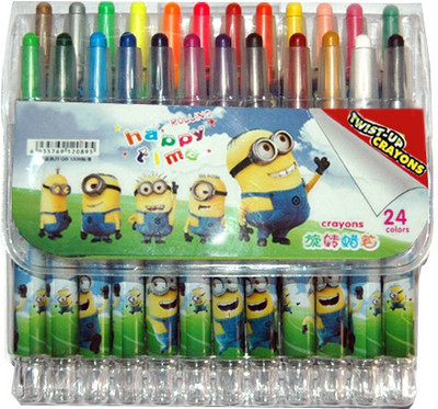 

Zeyar Round Shaped Wax Rolling Style 24 Pcs Set Crayons(Set of 24, Multicolor)