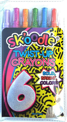 

SKOODLE ROUND Shaped WAX Washable Crayon(Multicolor)