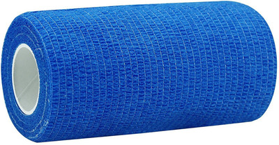 

AGAM Cohesive Crepe (5cm X 4.5 mtr) Elastic Self Adherent Bandage (Blue, Free Size) Crepe Bandage(5 cm)