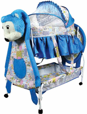 

Variety Gift Centre Teddy Deluxe Cradle With Mosquito Net(Multicolor)