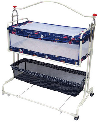 

New Natraj Compact Cradle Deluxe with Storage Basket(Blue)