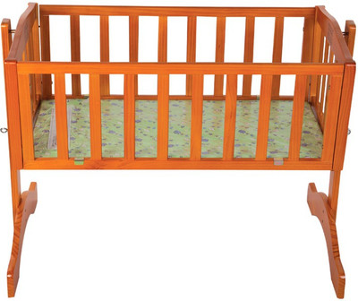 

MeeMee Baby Wooden Cradle with Mosquito Net(Brown, Green)