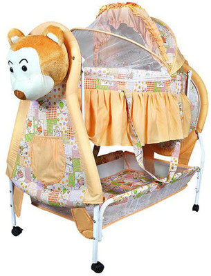 

Variety Gift Centre Teddy Deluxe Cradle With Mosquito Net(Multicolor)