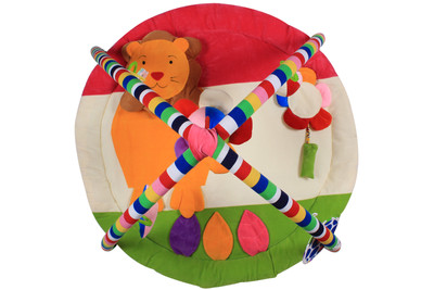 

Ole Baby Twist and Fold Musical Activity Newborn PlayMat With Mosquito Net(Multicolor)