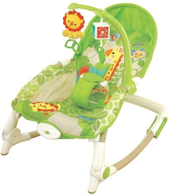 

Just Toys Newborn-To-Toddler Portable Rocker Multifunctional Baby Rocking Chair Appease Vibrating.(Green)