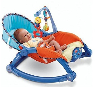 

Smiles Creation Newborn-To-Toddler Portable & Folding Rocker Cum Chair With Soothing Vibration & Musical Toy(Multicolor)