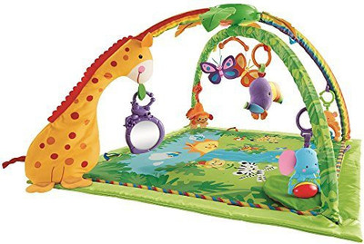 

Fisher-Price Rainforest Melodies and Lights Deluxe Gym(Multicolor)