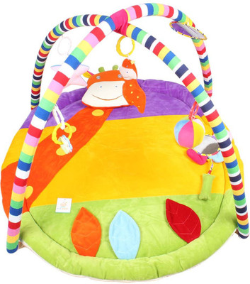 

Ole Baby Plushy Giraffee Twist And Fold Musical Activity Play Gym-Newborn Playmat(Multicolor)