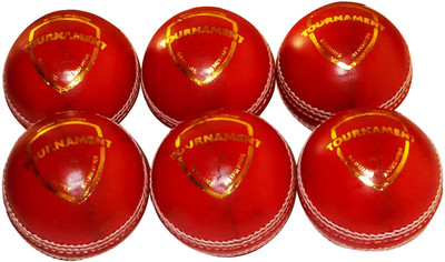 

TOURNAMENT NK-1015 Cricket Leather Ball(Pack of 6, Red)