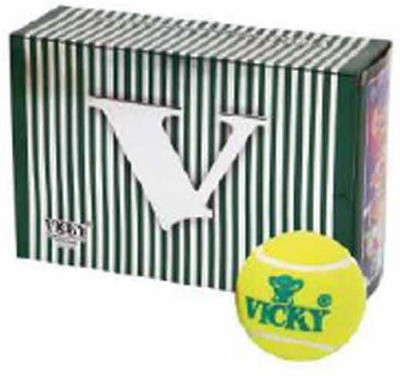 

Vicky cricket tennis balls (pack of 6) Cricket Tennis Ball(Pack of 6, Yellow)