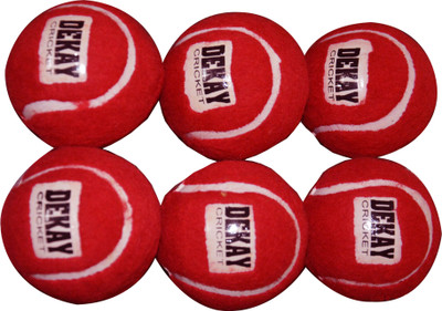 

DEKAY RED Tennis Ball(Pack of 6, Red)