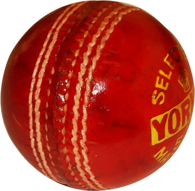 

Yorker 2 pc Cricket Leather Ball(Pack of 6, Red)