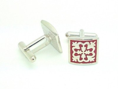 Leaf Jewel Alloy Cufflink(Silver) Leaf Jewel Alloy Cufflink(Silver)