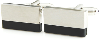 PELUCHE Brass, Metal Cufflink(Silver, Black) PELUCHE Brass, Metal Cufflink(Silver, Black)