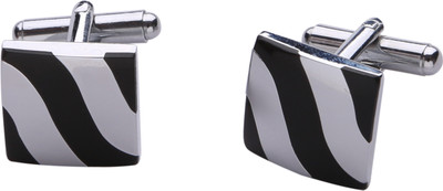 50% OFF on TRIPIN Brass Cufflink(Silver, Black) 50% OFF on TRIPIN Brass Cufflink(Silver, Black)