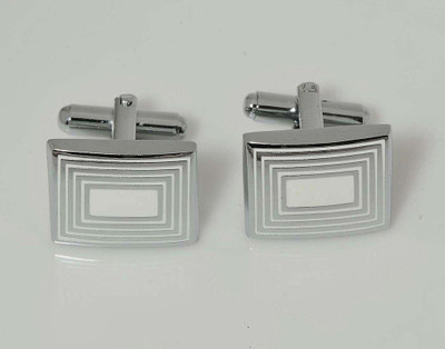 

Tiekart Stainless Steel Cufflink(White)