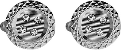 

Elite Neckties Metal Cufflink Set(Silver)