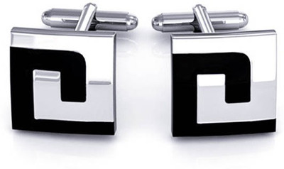 

Yellow Chimes Alloy Cufflink(Black, Silver)