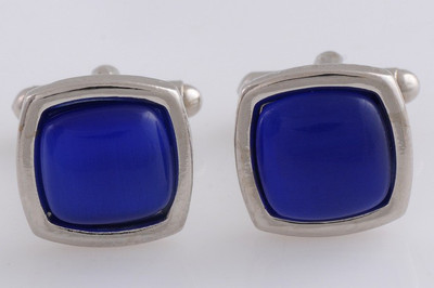 

Tiekart Stainless Steel Cufflink(Blue)