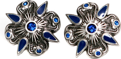 

Blacksmithh Metal Cufflink(Blue)