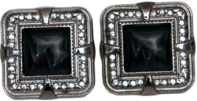

Blacksmithh Metal Cufflink(Black)