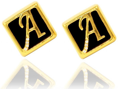 60% OFF on Exxotic Jewelz Brass Cufflink(Black)