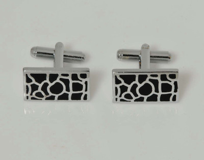 

Tiekart Stainless Steel Cufflink(Black)