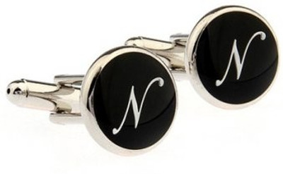 Leaf Jewel Alloy Cufflink(Silver)