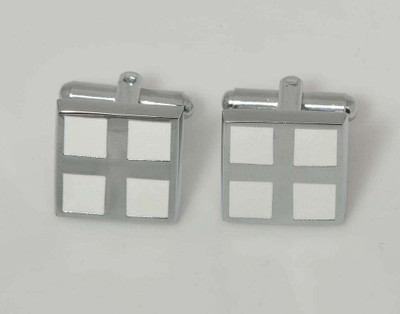 

Tiekart Stainless Steel Cufflink(White)