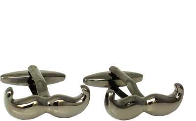 

Ammvi Creations Alloy Cufflink(Grey, Black), Black;grey