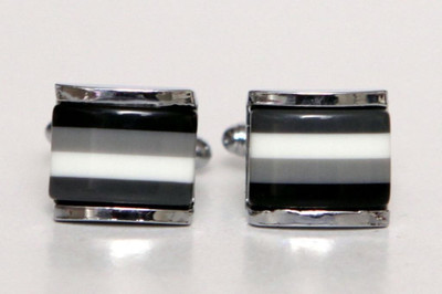 Blacksmithh Shell Cufflink(Black)