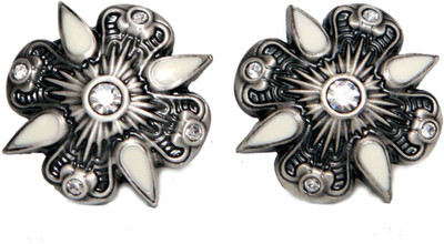 

Blacksmithh Metal Cufflink(White)