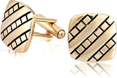 

Mahi Alloy Cufflink(Gold, Black), Black;gold