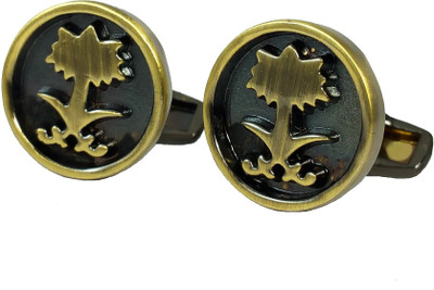 

Ammvi Creations Alloy Cufflink(Black)