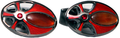 

Blacksmithh Metal Cufflink(Red)