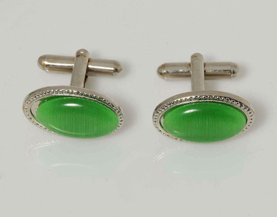 Tiekart Stainless Steel Cufflink(Green)