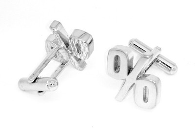 Leaf Jewel Alloy Cufflink(Silver)