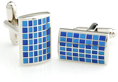 55% OFF on Peluche Brass, Rhodium Plated Cufflink(Blue) 55% OFF on Peluche Brass, Rhodium Plated Cufflink(Blue)