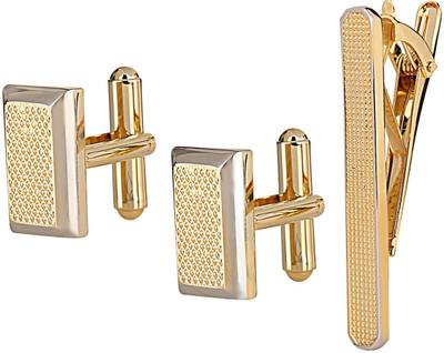 

Park Avenue Metal Cufflink & Tie Pin Set(Gold)