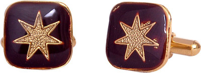 

Elite Neckties Metal Cufflink Set(Maroon)