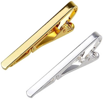 Bsquare Brass Tie Pin Set(Silver, Gold)